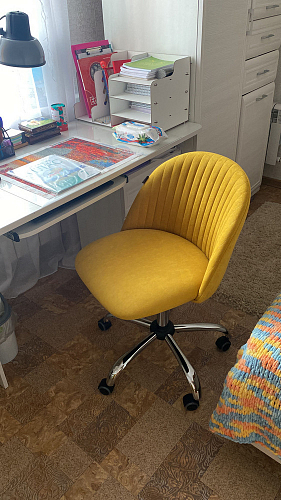 Компьютерное кресло Melody/Мелоди молочное фото покупателя 123