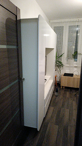 Готовая гостиная Румба белый / белый глянец  - Уцененный экземпляр фото покупателя 69