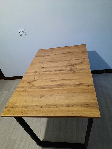 Деревянный стол Лота Лофт 140х80 белый матовый / бетон светлый фото покупателя 549