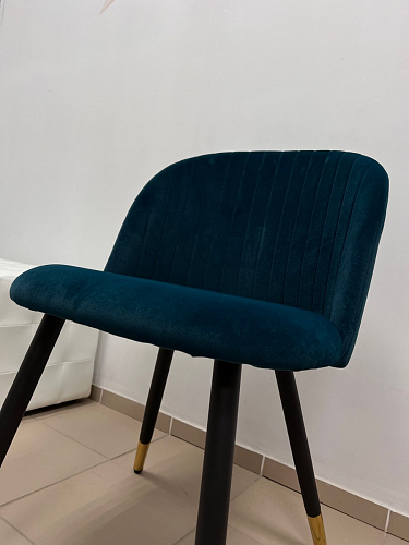 Стул на металлокаркасе Gabi dark beige / black / silver фото покупателя 817