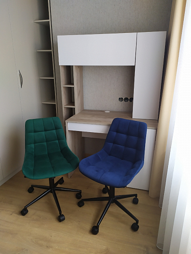 Компьютерное кресло Честер латте / черный фото покупателя 18