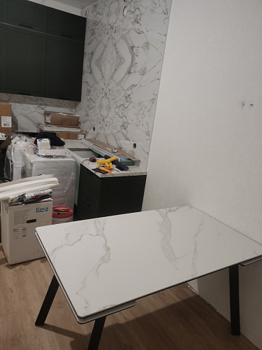 Керамический стол Норман 120(180)х80 shakespeare black / черный фото покупателя 14