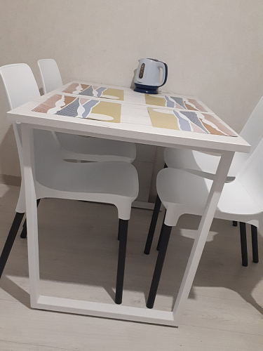 Стол раскладной Лота Лофт 120 25 мм юта / черный матовый фото покупателя 344