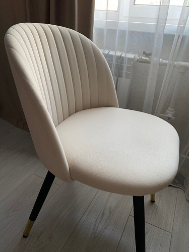 Стул на металлокаркасе Gabi 1 light purple / black фото покупателя 105