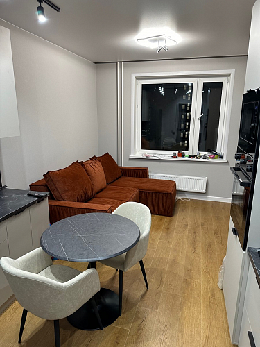 Стол Тулип 90х73 белый мрамор / золото фото покупателя 116