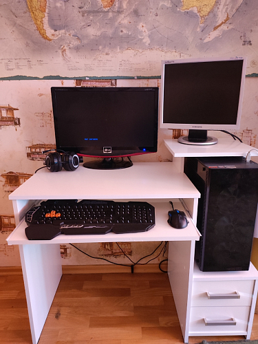 Компьютерный стол Джаз-24 правый дуб сонома фото покупателя 84