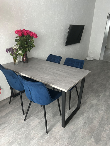 Деревянный стол Лота Лофт 120x75 дуб крафт табачный / черный матовый фото покупателя 746