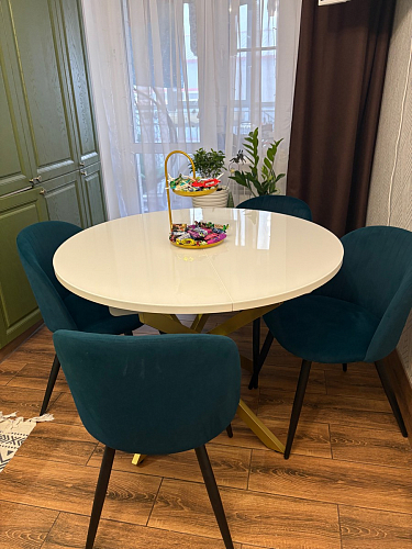 Стул на металлокаркасе Gabi 1 light purple / black фото покупателя 636