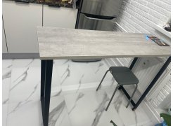 Барная стойка Дилан Лофт 120х60х90 бетон фото покупателя 48