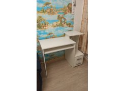 Компьютерный стол Джаз-24 левый белый фото покупателя 51