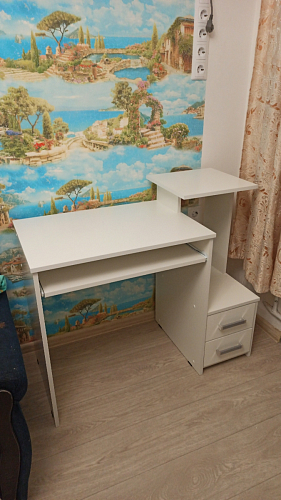 Компьютерный стол Джаз-24 левый дуб сонома фото покупателя 61