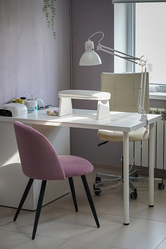 Стул на металлокаркасе Gabi dark beige / black / silver фото покупателя 16