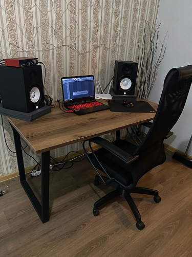 Стол Лота Лофт 120 25 мм сабия / белый матовый фото покупателя 9