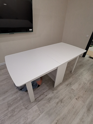 Стол обеденный раздвижной СтК7 дуб молочный фото покупателя 106