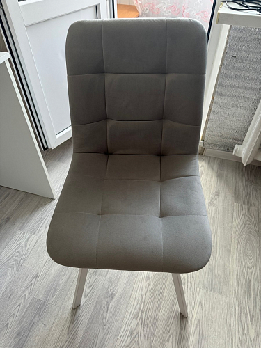 Стул на металлокаркасе Чилли К темно-серый (velutto 32) / черный фото покупателя 351