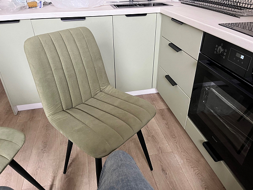 Стул на металлокаркасе Дани П бежевый / черный фото покупателя 38