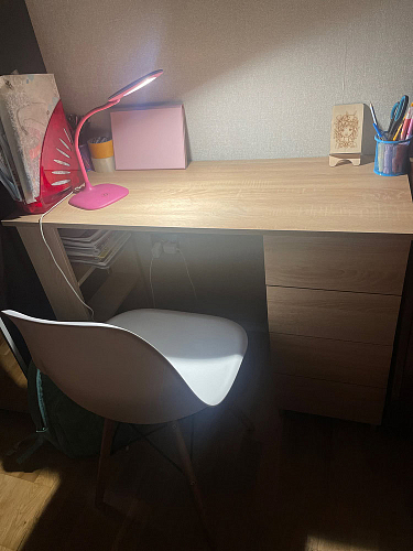 Стул Сindy Eames/Синди Имс мод. 001 yellow / natural фото покупателя 3