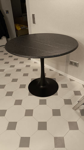 Стол Тулип 90х73 дуб вотан / белый фото покупателя 122