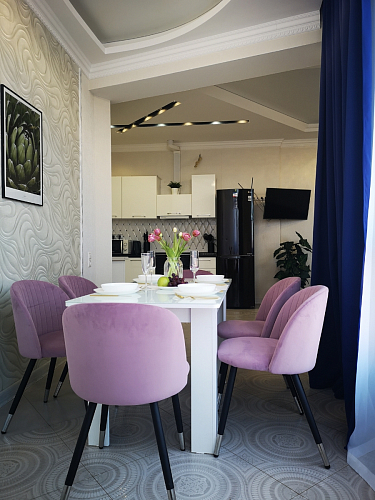 Стул на металлокаркасе Gabi 1 light purple / black фото покупателя 411