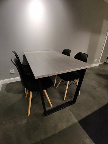 Деревянный стол Лота Лофт 120x75 дуб крафт табачный / черный матовый фото покупателя 369