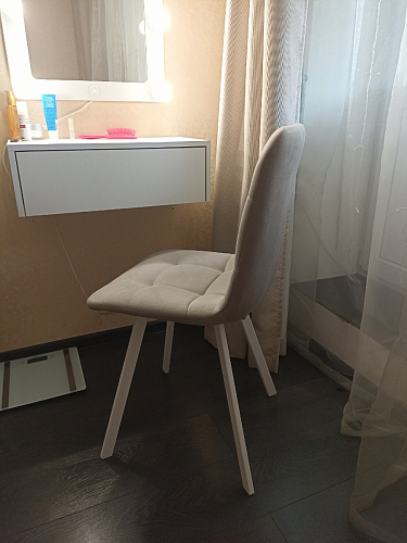 Стул на металлокаркасе Чилли К черный / зеленый фото покупателя 84