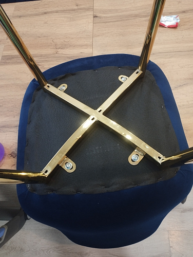 Стул на металлокаркасе Dabl 01 champagne / gold фото покупателя 169