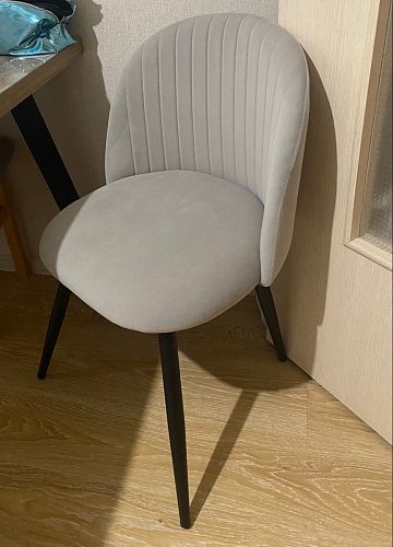 Стул на металлокаркасе Gabi gray / black фото покупателя 819