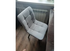 Стул на металлокаркасе Чилли синяя ткань / белый фото покупателя 382