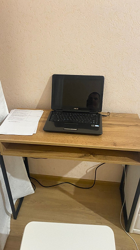 Письменный стол Лео Лофт черный матовый / дуб делано темный фото покупателя 43