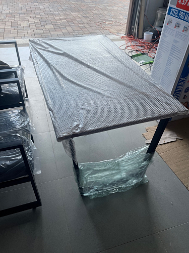 Деревянный стол Лота Лофт 140х80 черный матовый / бетон светлый фото покупателя 42