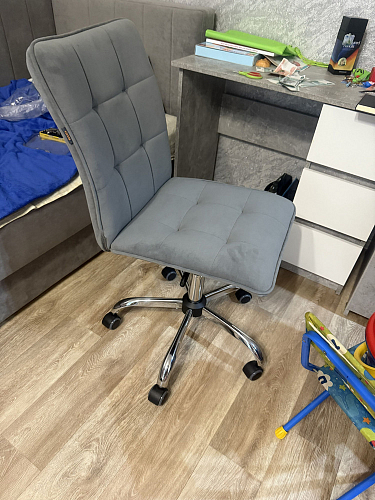 Компьютерное кресло One/Ван флок серый 29 фото покупателя 77