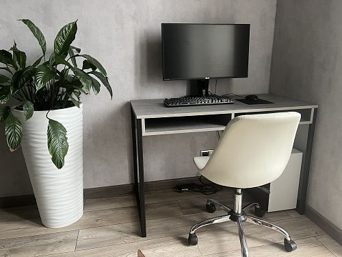 Письменный стол Леон Лофт дуб делано светлый / белый матовый фото покупателя 130