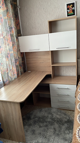 Компьютерный стол КСТ-14.1П белый правый фото покупателя 14