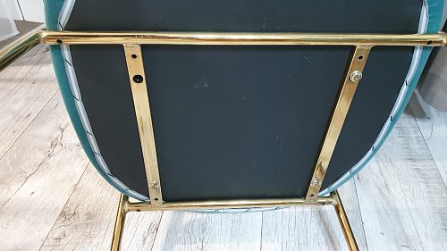 Стул на металлокаркасе Kamelia бежевый / золотой фото покупателя 13