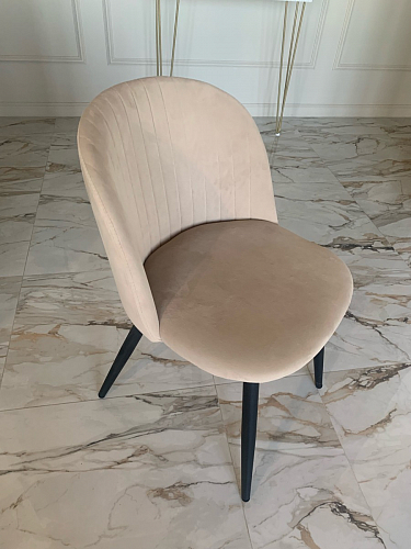 Стул на металлокаркасе Gabi latte / gold / black фото покупателя 724