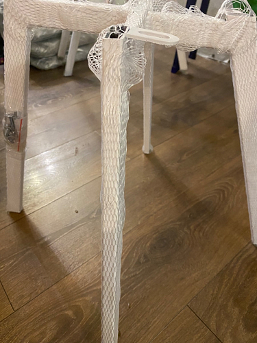 Стул на металлокаркасе Чилли К светло-серый велюр / черный каркас фото покупателя 656