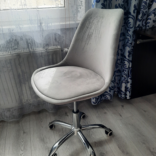 Компьютерное кресло Kolin с подушкой clear / white фото покупателя 275