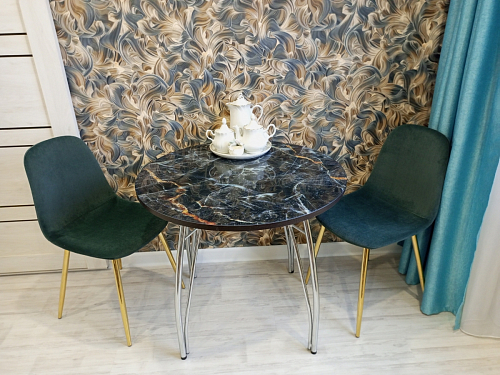 Стул на металлокаркасе Dabl 01 champagne / gold фото покупателя 52