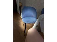 Стул на металлокаркасе Gabi blue / black фото покупателя 158