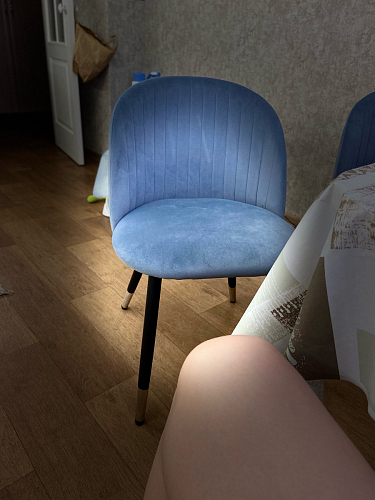 Стул на металлокаркасе Gabi 1 beige / black фото покупателя 157