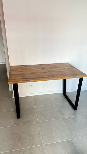 Деревянный стол Лота Лофт 120х75 белый матовый / дуб крафт золотой фото покупателя 265