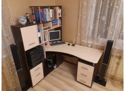 Стол компьютерный Джаз-15 белый правый фото покупателя 22