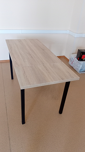 Стол Оригон файерстоун / черный матовый фото покупателя 57