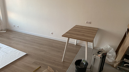 Стол раскладной Колон Лофт 120 32 мм дуб галифакс табако / черный матовый фото покупателя 26