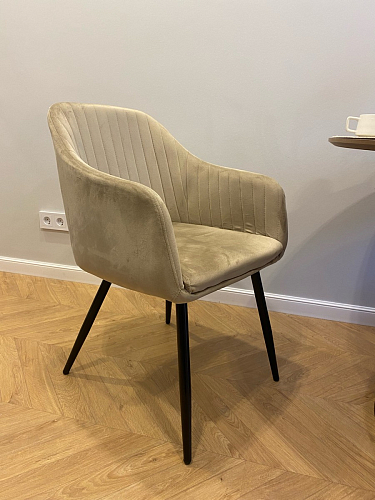 Стул на металлокаркасе Slam dark beige фото покупателя 62