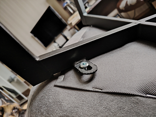 Стул на металлокаркасе Чилли К темно-серый (velutto 32) / черный фото покупателя 666