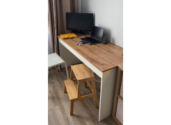 Письменный стол Сантия 120 дуб вотан / белый фото покупателя 8