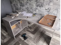 Письменный стол СПм-25 левый белый  - Уцененный экземпляр фото покупателя 52