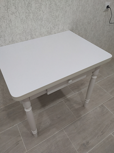 Стол Брентон с ящиком белый фото покупателя 17