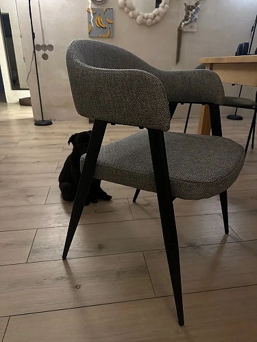 Стул на металлокаркасе Twin gray / black фото покупателя 10